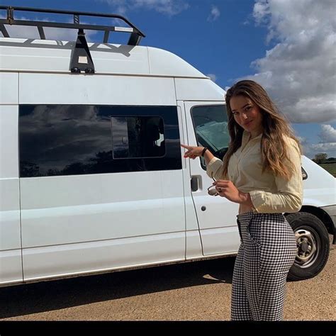 FORGET paying expensive rent, a savvy 21-year-old woman has revealed how she lives full-time in a van. . Amelise burr model